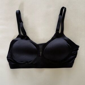 Soma Enbliss Luxe Black Wireless Smooth Mesh Bralette with Adjustable Straps